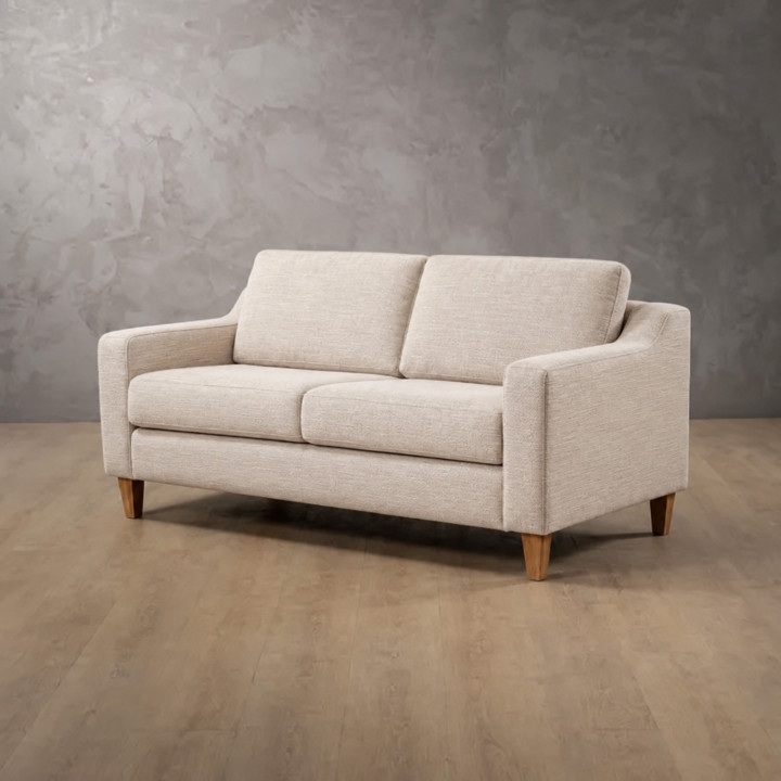 Douglas 2 Seater Fabric Couch - Pumice Stone 2