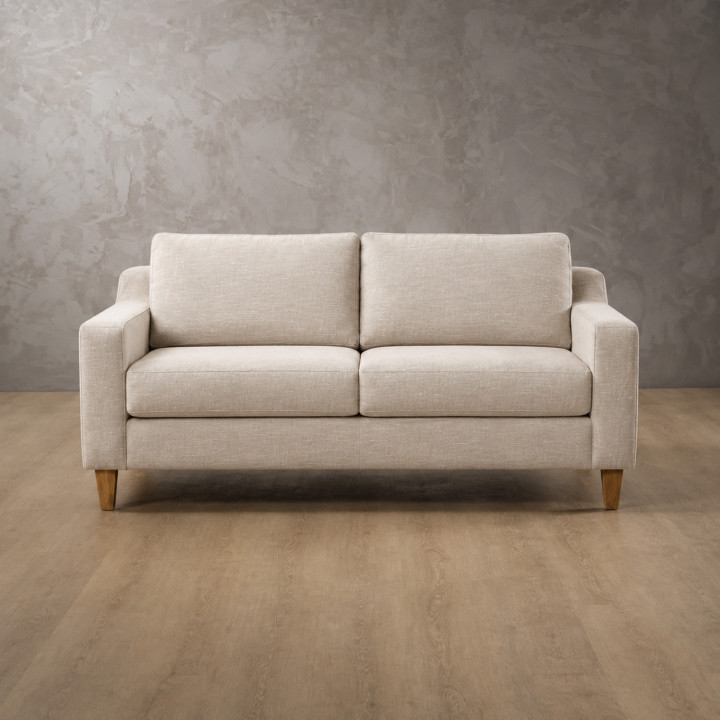 Douglas 2 Seater Fabric Couch - Pumice Stone 3