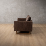 Clarkson 3 Seater Leather Couch - Brown 6