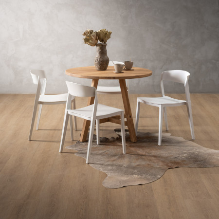 Rhodes Jamie 4-Seater Dining Set - White