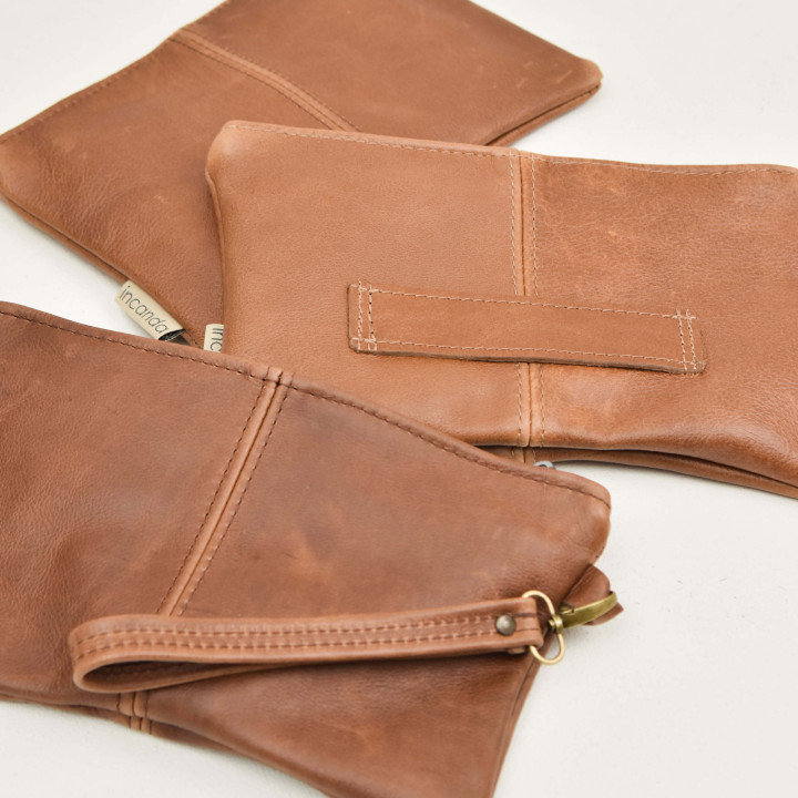 Maggie Leather Handsling Bag - Butterscotch - 2