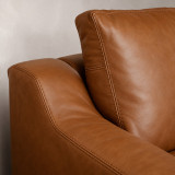Douglas Leather Corner Couch with Daybed Left - Butterscotch 22