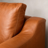 Douglas Leather Corner Couch with Daybed Right - Ginger 8