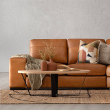 Harbormere Modular Leather Corner Couch - Tan - 6