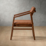 Jozi Leather Carver Chair - Blackwood - Butterscotch 3