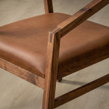 Jozi Leather Carver Chair - Blackwood - Butterscotch 6