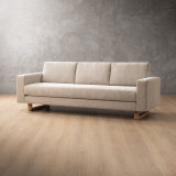 Clarkson 3 Seater Fabric Couch - Dusted Taupe 2