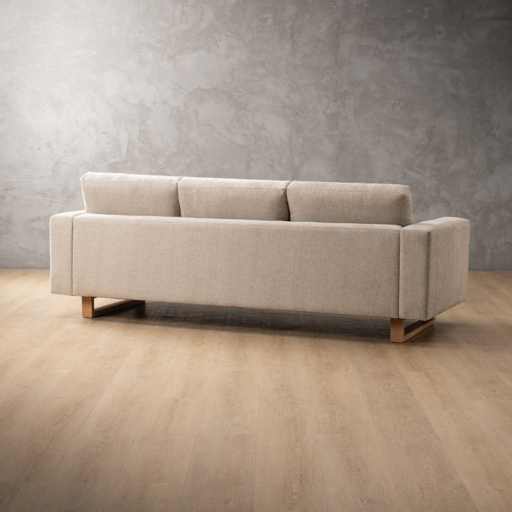 Clarkson 3 Seater Fabric Couch - Dusted Taupe 4