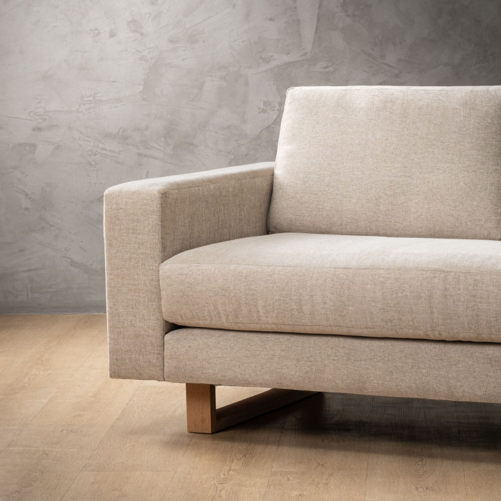 Clarkson 3 Seater Fabric Couch - Dusted Taupe 5