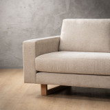 Clarkson 3 Seater Fabric Couch - Dusted Taupe 5