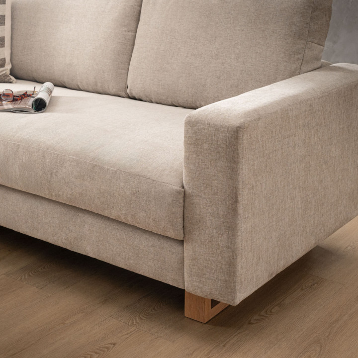 Clarkson 3 Seater Fabric Couch - Dusted Taupe 7