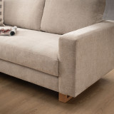Clarkson 3 Seater Fabric Couch - Dusted Taupe 7