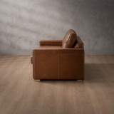 Clanwilliam 2 Seater Sleeper Leather Couch - Butterscotch 5