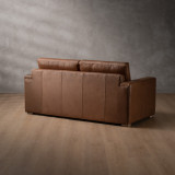 Clanwilliam 2 Seater Sleeper Leather Couch - Butterscotch 11