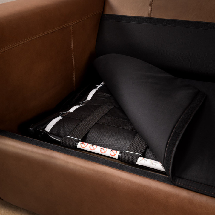 Clanwilliam 2 Seater Sleeper Leather Couch - Butterscotch 12