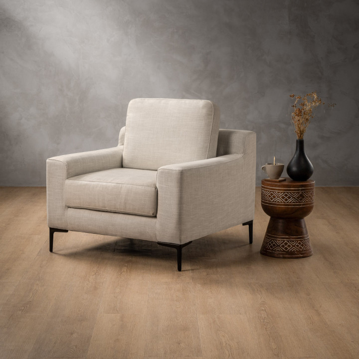 Tulbagh Fabric Armchair - Juniper Ivory 3