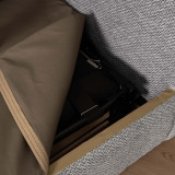 Karoo Fabric Sleeper Couch - Steel 8