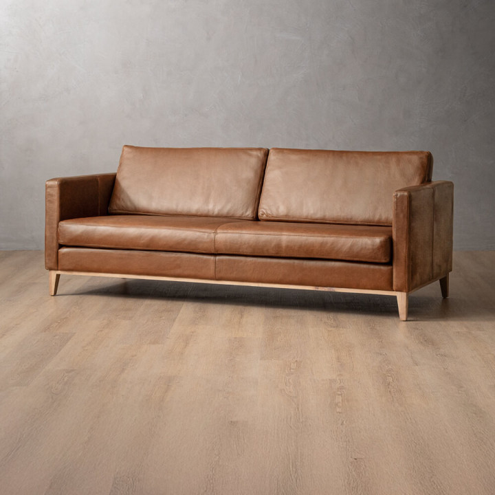 Cape Town 2-Seater Leather Couch - Butterscotch - 5