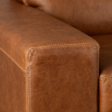 Karoo Leather Sleeper Couch - Butterscotch - 13