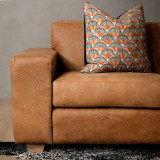 Karoo 2-Seater Leather Couch - Caramel - 4