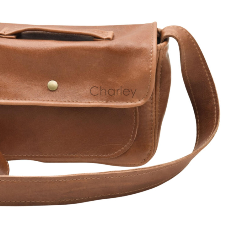Tinka Leather Crossbody Bag - Midnight - 4