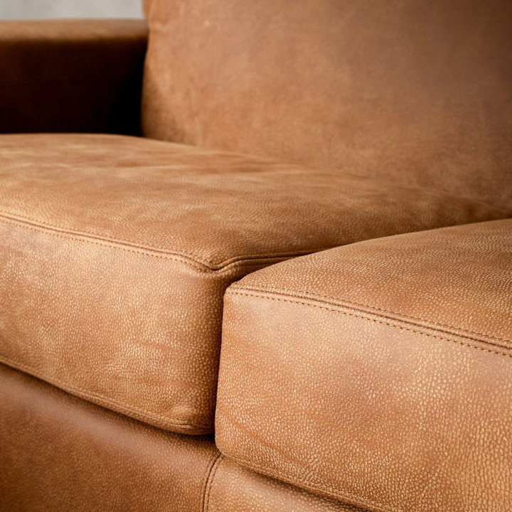Karoo 2-Seater Leather Couch - Caramel - 13