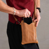 Scout Leather Cellphone Pouch - Ginger - 3