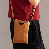 Scout Leather Cellphone Pouch - Pepper - 5