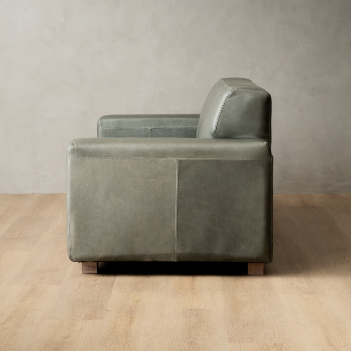 Karoo 2-Seater Leather Couch - Pepper - 3