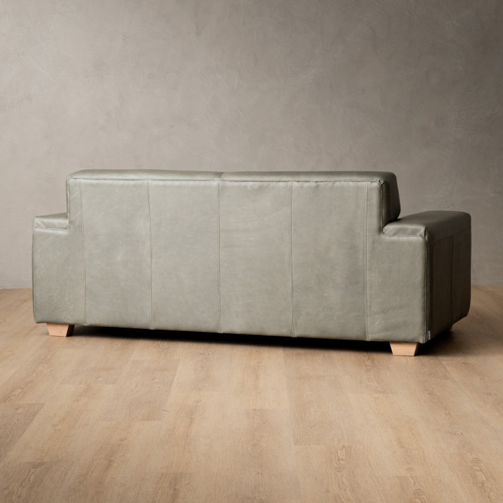 Karoo 2-Seater Leather Couch - Pepper - 4