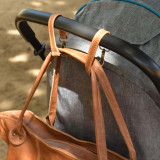 Leather Stroller Straps - Pepper - 3