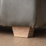 Karoo 2-Seater Leather Couch - Pepper - 8