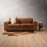 Karoo 2-Seater Leather Couch - Butterscotch - 2