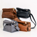 Nosh Leather Lunch Bag - Ginger - 2