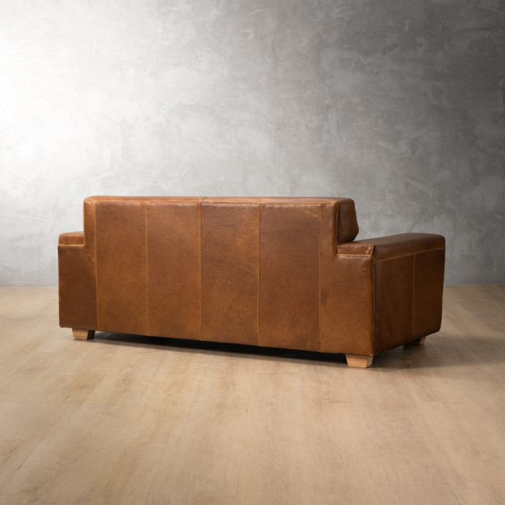 Karoo 2-Seater Leather Couch - Butterscotch - 7