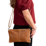 Essence Leather Clutch Crossbody Bag - Butterscotch - 4