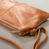 Essence Leather Clutch Crossbody Bag - Ginger - 2