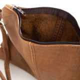 Essence Leather Clutch Crossbody Bag - Black - 5