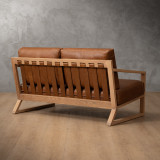 Clarens 2-Seater Leather Couch - Oak - Butterscotch - 6