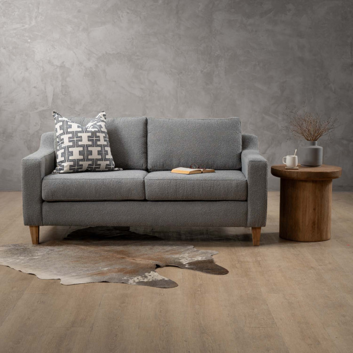 Douglas 2-Seater Fabric Couch - Dove Grey - 3