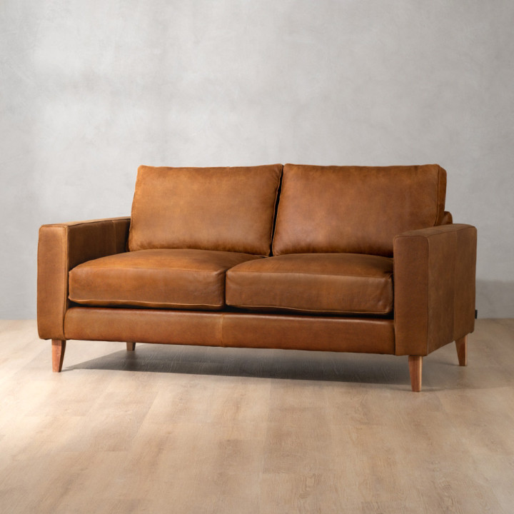 Hamlet 2-Seater Leather Couch - Butterscotch - 2