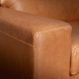 2.2m Karoo Leather Couch - Ginger - 7