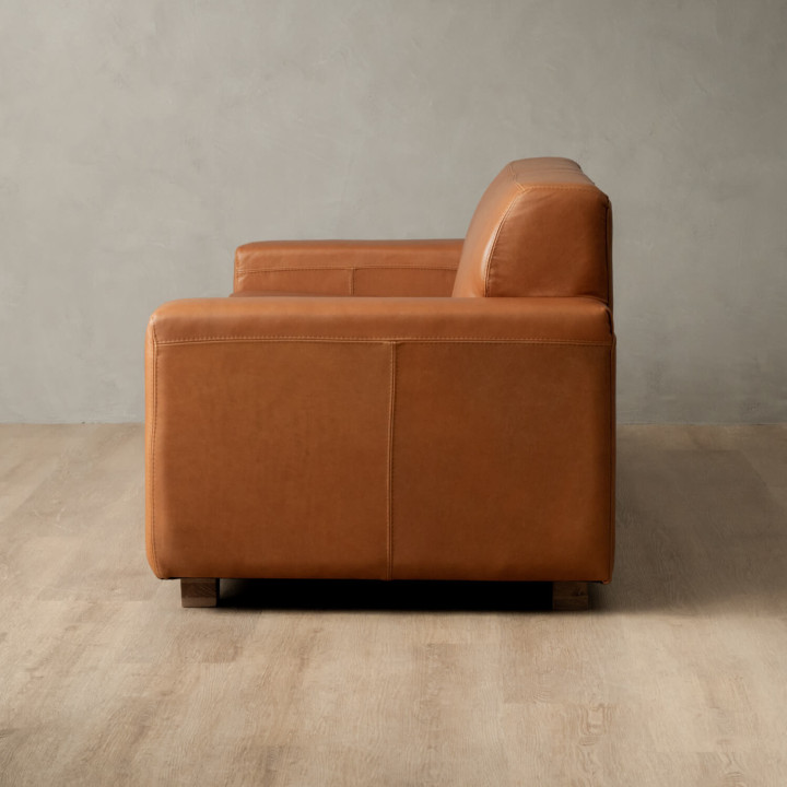 Karoo 3-Seater Leather Couch - Caramel - 7