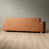 Karoo 3-Seater Leather Couch - Caramel - 8
