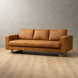 Clarkson 3-Seater Leather Couch - Butterscotch - 6