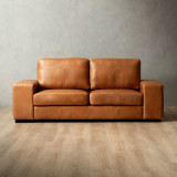 Harbormere 3-Seater Leather Couch - Tan - 1