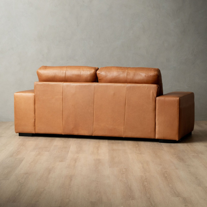 Harbormere 3-Seater Leather Couch - Tan - 7