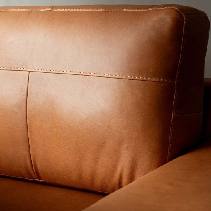 Harbormere 3-Seater Leather Couch - Tan - 8