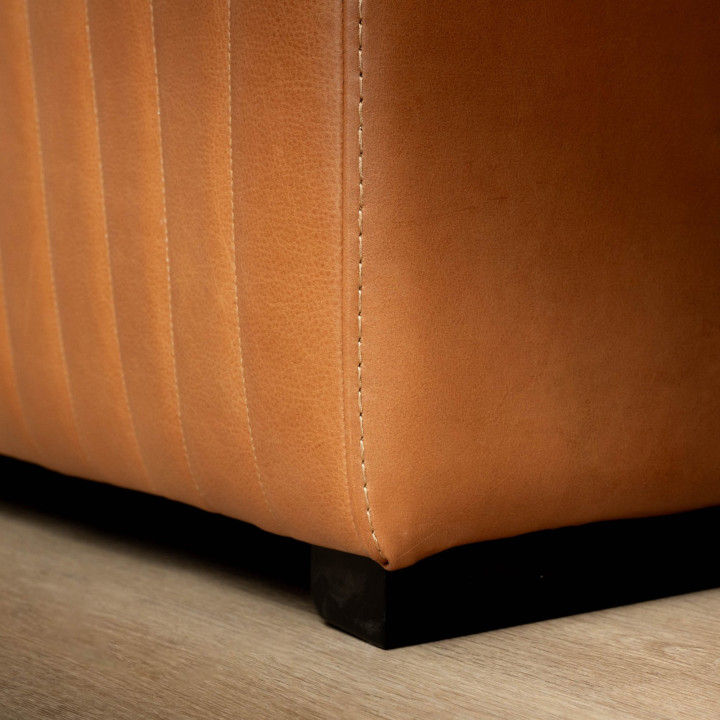 Harbormere 3-Seater Leather Couch - Tan - 9