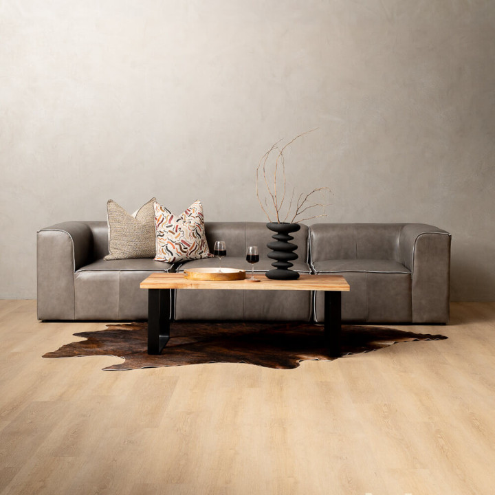 Havenwood 4-Seater Leather Couch - Shadow Ash - 2